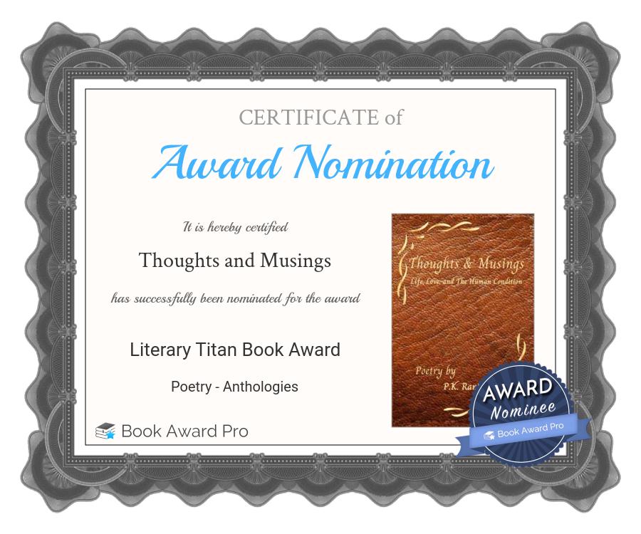 Literary Titan Book Awards Nominee